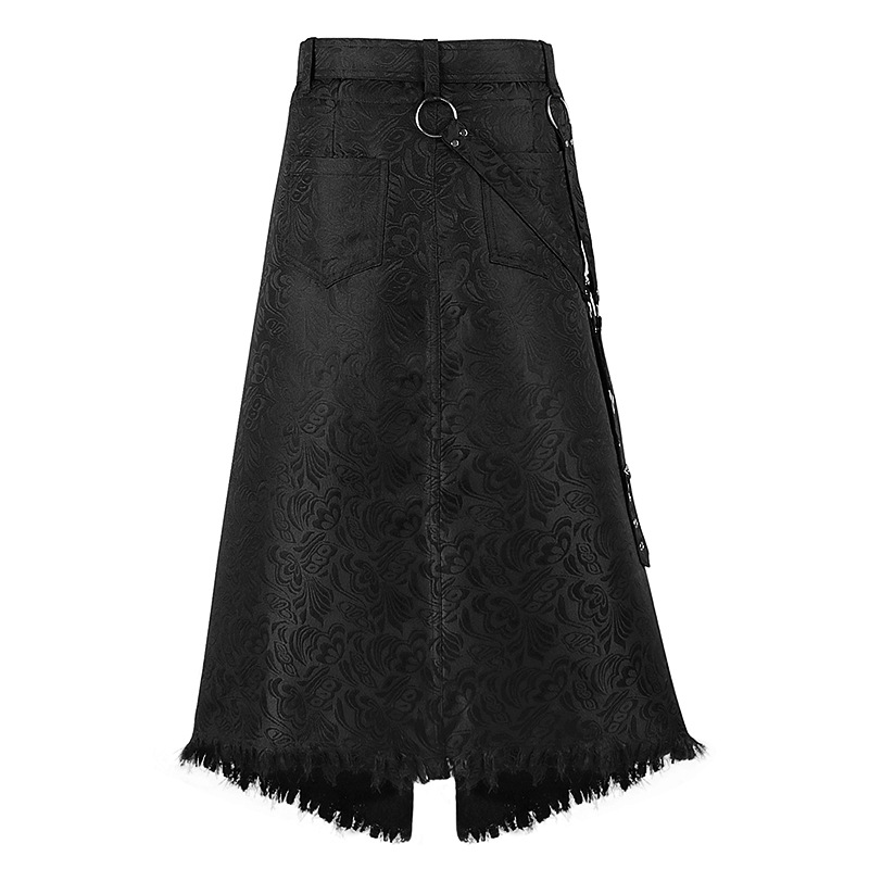 Men Gothic Jacquard Asymmetry  - Skirts 评论和价格