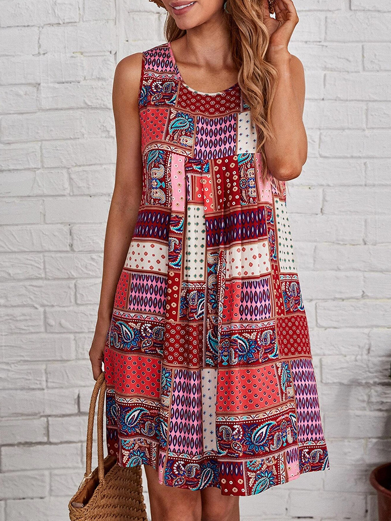 Women's Sleeveless Dress Boho  - Boho Summer Beach Maxi Dress 评论和价格