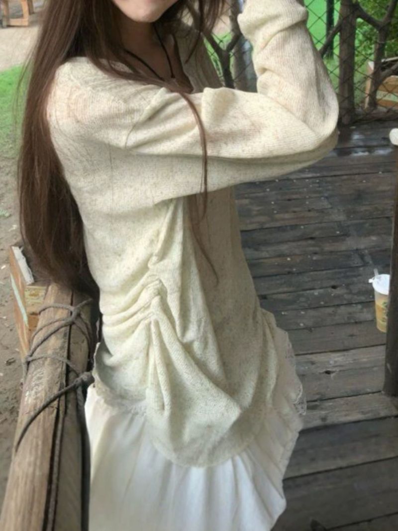 Korean Style Sweet V-neck Bow  - Blouses 评论和价格