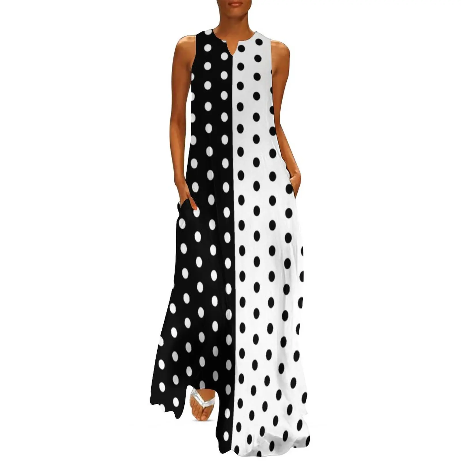 Retro Two Tone Dress Spring Bl - Boho Summer Beach Maxi Dress 评论和价格